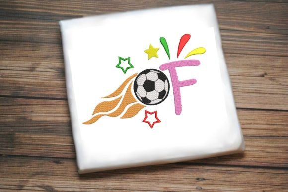 F Letter Soccer Ball Alphabet