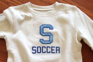 S for Soccer Applique