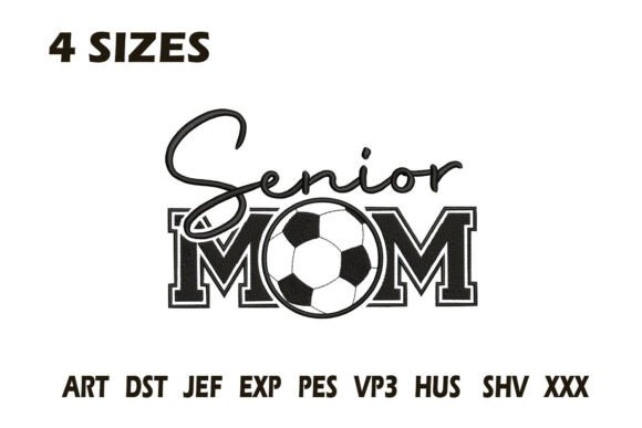 Senior Mom Soccer Embroidery