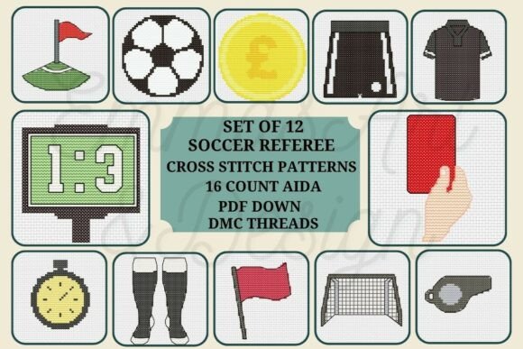 Soccer Referee Cross Stitch Patterns