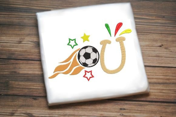 U Letter Soccer Ball Alphabet